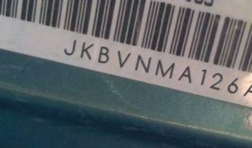 VIN prefix JKBVNMA126A0