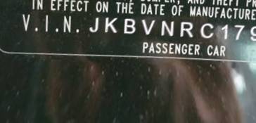 VIN prefix JKBVNRC179A0