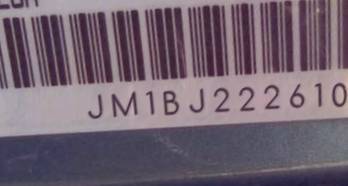 VIN prefix JM1BJ2226104