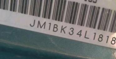 VIN prefix JM1BK34L1818