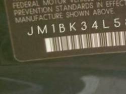 VIN prefix JM1BK34L5811