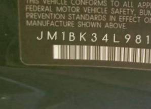 VIN prefix JM1BK34L9818