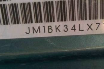 VIN prefix JM1BK34LX717