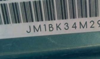VIN prefix JM1BK34M2911