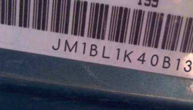 VIN prefix JM1BL1K40B13