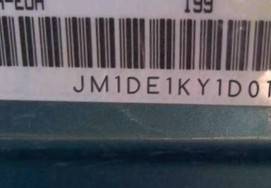 VIN prefix JM1DE1KY1D01