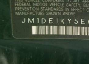 VIN prefix JM1DE1KY5E01