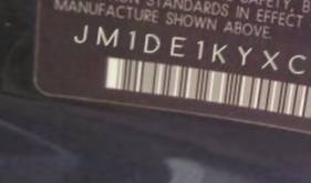 VIN prefix JM1DE1KYXC01