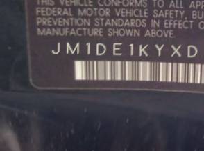 VIN prefix JM1DE1KYXD01