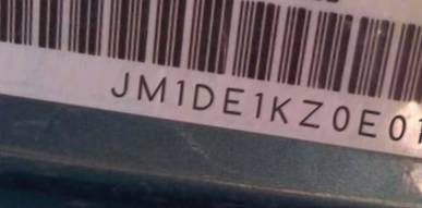 VIN prefix JM1DE1KZ0E01