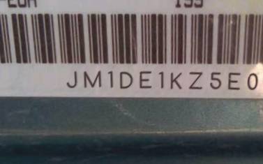 VIN prefix JM1DE1KZ5E01