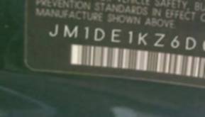 VIN prefix JM1DE1KZ6D01