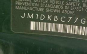 VIN prefix JM1DKBC77G01