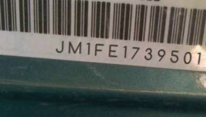 VIN prefix JM1FE1739501
