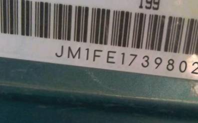 VIN prefix JM1FE1739802