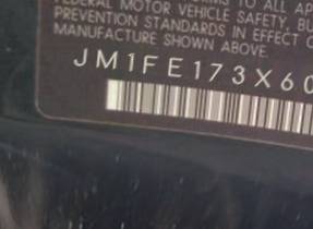 VIN prefix JM1FE173X602