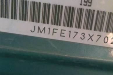 VIN prefix JM1FE173X702