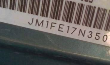 VIN prefix JM1FE17N3501