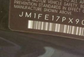 VIN prefix JM1FE17PX904