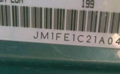 VIN prefix JM1FE1C21A04
