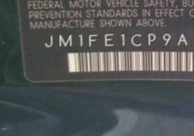 VIN prefix JM1FE1CP9A04