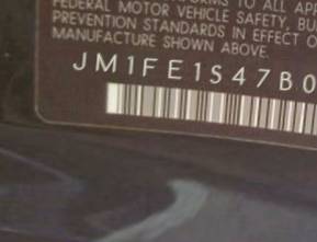 VIN prefix JM1FE1S47B04