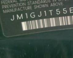 VIN prefix JM1GJ1T55E11