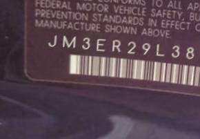 VIN prefix JM3ER29L3801