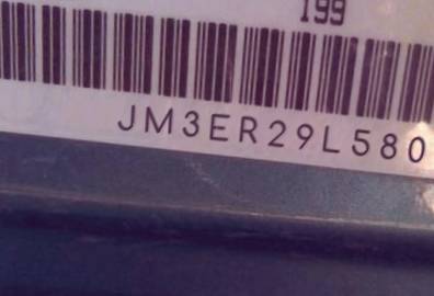VIN prefix JM3ER29L5801