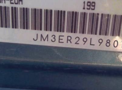 VIN prefix JM3ER29L9801