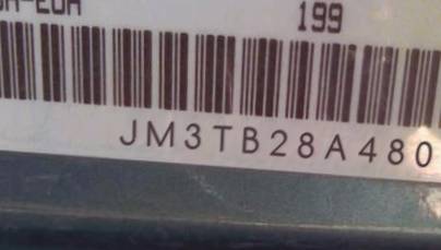 VIN prefix JM3TB28A4801