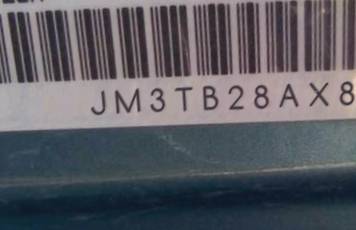 VIN prefix JM3TB28AX801