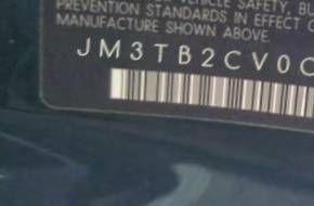 VIN prefix JM3TB2CV0C03
