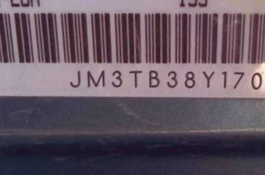 VIN prefix JM3TB38Y1701