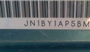VIN prefix JN1BY1AP5BM3