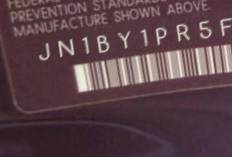 VIN prefix JN1BY1PR5FM8