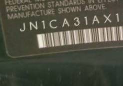 VIN prefix JN1CA31AX1T1