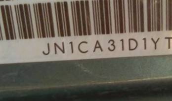 VIN prefix JN1CA31D1YT7