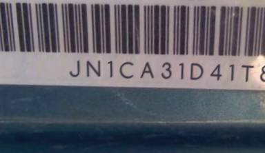 VIN prefix JN1CA31D41T8