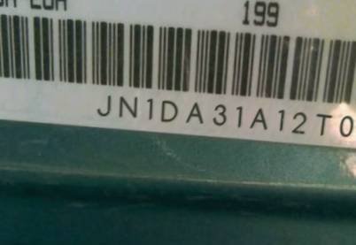 VIN prefix JN1DA31A12T0