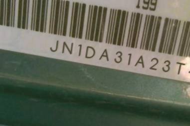 VIN prefix JN1DA31A23T4