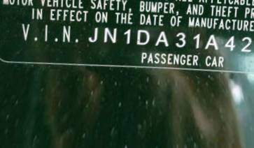 VIN prefix JN1DA31A42T3
