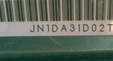VIN prefix JN1DA31D02T2