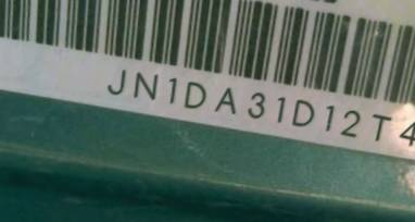 VIN prefix JN1DA31D12T4