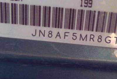 VIN prefix JN8AF5MR8GT6