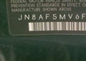 VIN prefix JN8AF5MV6FT5