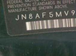 VIN prefix JN8AF5MV9ET4