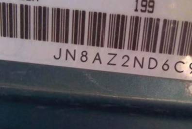 VIN prefix JN8AZ2ND6C97
