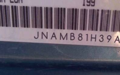 VIN prefix JNAMB81H39AH