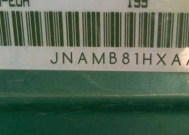 VIN prefix JNAMB81HXAAH